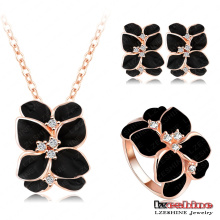 Secret Black Rose Floral Jewelry Sets (ST0002-A-2)